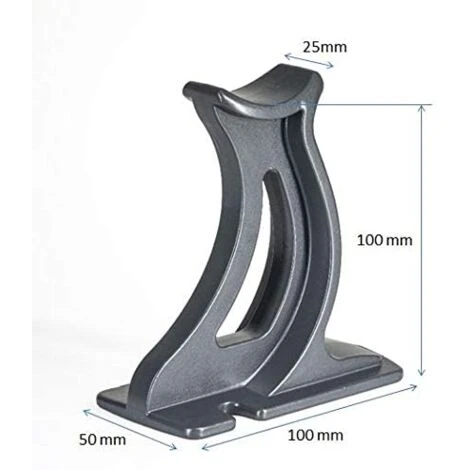 "Valdern" Pair Of GREY Universal Traditional Column Radiator Support Feet - 100 Mm High 4 "Valdern" Pair Of GREY Universal Traditional Column Radiator Support Feet - 100 Mm High - Image 2