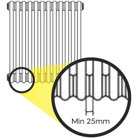 "Valdern" Pair Of GREY Universal Traditional Column Radiator Support Feet - 100 Mm High 5 "Valdern" Pair Of GREY Universal Traditional Column Radiator Support Feet - 100 Mm High - Image 3