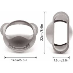 LangRay Exhaust Pipe Adapter - For Portable Air Conditioning Pipe, Flat Mouth Interface - Easy To Use - 130mm 11 LangRay Exhaust Pipe Adapter - For Portable Air Conditioning Pipe, Flat Mouth Interface - Easy To Use - 130mm -Heating Equipment 51800826 5