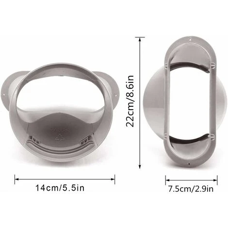 LangRay Exhaust Pipe Adapter - For Portable Air Conditioning Pipe, Flat Mouth Interface - Easy To Use - 130mm 7 LangRay Exhaust Pipe Adapter - For Portable Air Conditioning Pipe, Flat Mouth Interface - Easy To Use - 130mm - Image 5