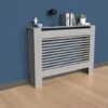Extra Tall 92cm Radiator Cover MDF Modern Cabinet Slatted Grill Grey, Small 78 X 19 X 92.2 Cm 2 Extra Tall 92cm Radiator Cover MDF Modern Cabinet Slatted Grill Grey, Small 78 X 19 X 92.2 Cm -Heating Equipment 53347702 1