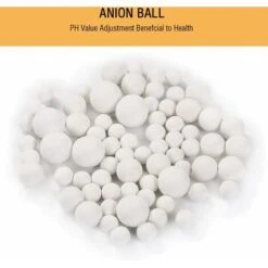 LITZEE 9 Packs Mineral Balls Negative Ion, Replacement Bio-Active Stone, PH Balance Tourmaline Balls Showerhead Filter Refill Kit,Remove Chlorine, Fluoride, Impurities And Hard Water -Heating Equipment 53928408 4