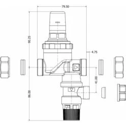 Heatrae Sadia Sapphire - Cold Water Combination Valve 95605897 -Heating Equipment 56502841 3