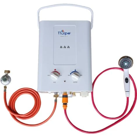 TTulpe Outdoor HD-6 P37 White, Portable Outdoor Propane Gas Water Heater, ErP/ Low NOx 3 TTulpe Outdoor HD-6 P37 White, Portable Outdoor Propane Gas Water Heater, ErP/ Low NOx