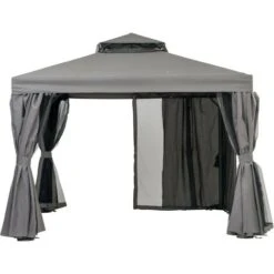 DesignDrop- Paradiso Pergola Gazebo Canopy, Outdoor Garden- 4m