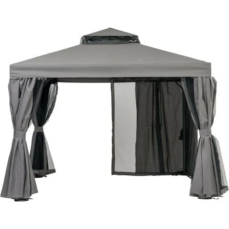 DesignDrop- Paradiso Pergola Gazebo Canopy, Outdoor Garden- 4m 3 DesignDrop- Paradiso Pergola Gazebo Canopy, Outdoor Garden- 4m