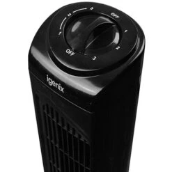 Igenix Tower Fan, Oscillating, 29 Inch, 3 Speed Settings With Auto Shut Off, Black - DF0029BL -Heating Equipment 58058835 4