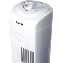 Igenix Tower Fan, Oscillating, 29 Inch, 3 Speed Settings With Auto Shut Off, White - DF0029 9 Igenix Tower Fan, Oscillating, 29 Inch, 3 Speed Settings With Auto Shut Off, White - DF0029 -Heating Equipment 58068712 3