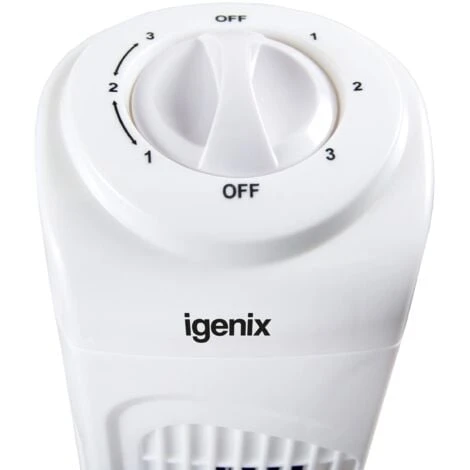 Igenix Tower Fan, Oscillating, 29 Inch, 3 Speed Settings With Auto Shut Off, White - DF0029 6 Igenix Tower Fan, Oscillating, 29 Inch, 3 Speed Settings With Auto Shut Off, White - DF0029 - Image 4