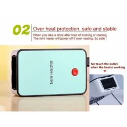 Mini Heater, Portable Small Dormitory Heater-blue -Heating Equipment 58424893 3