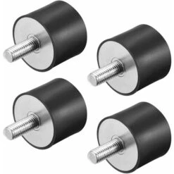 Rubber Isolator Mount, 4pcs Anti-Vibration Screw Damper Silencer Block (VD30 X 20, M8 X 23)