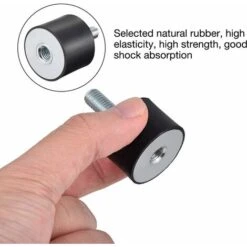 Rubber Isolator Mount, 4pcs Anti-Vibration Screw Damper Silencer Block (VD30 X 20, M8 X 23) -Heating Equipment 64194439 3