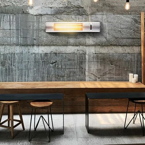 AREBOS 2000 W Infrared Radiant Heater Black With Remote Control 3 Heat Levels Gastro Bar Radiant Heater Quartz Radiant Heater Patio Heater Changing Table Radiant Wall Heater 4 AREBOS 2000 W Infrared Radiant Heater Black With Remote Control 3 Heat Levels Gastro Bar Radiant Heater Quartz Radiant Heater Patio Heater Changing Table Radiant Wall Heater - Image 2