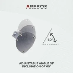 AREBOS 2000 W Infrared Radiant Heater Silver With Remote Control 3 Heat Levels Gastro Bar Radiant Heater Quartz Radiant Heater Patio Heater Changing Table Radiant Wall Heater -Heating Equipment 64900496 5