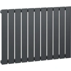 HOMCOM 83 X 60cm Single Panel Vertical Radiator, Space Heater, Grey