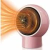 Desktop Heater Indoor Space Heater 500W Portable Energy-saving Silent Small Table Heater Suitable For Home And Office Indoor Use, With Safety Power Switch (pink)