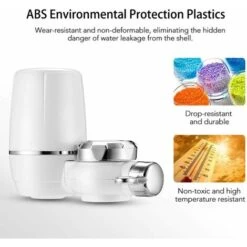 Water Purifier Faucet, Clean Kitchen Faucet Tap Water Purifier Remove Water Dirt Rust Mini Washable Ceramic Water Filter With Percolator -Heating Equipment 68108543 5