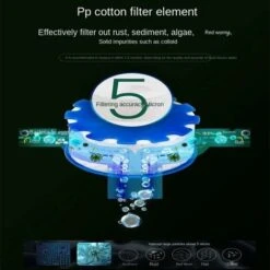 Water Filter Faucet,Universal Limescale Filter Faucet With 6 PP Cotton Filter Elements,360°Rotatable Sprayer Head -Heating Equipment 68261896 3