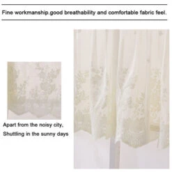 1 Pcs Floral Lace Valance Curtain Embroidery Semi Sheer Short Window Curtain For Kitchen Beautiful Dining Room Window Decor 13761cm Beige 9 1 Pcs Floral Lace Valance Curtain Embroidery Semi Sheer Short Window Curtain For Kitchen Beautiful Dining Room Window Decor 13761cm Beige -Heating Equipment 69212153 3