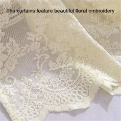 1 Pcs Floral Lace Valance Curtain Embroidery Semi Sheer Short Window Curtain For Kitchen Beautiful Dining Room Window Decor 13761cm Beige 11 1 Pcs Floral Lace Valance Curtain Embroidery Semi Sheer Short Window Curtain For Kitchen Beautiful Dining Room Window Decor 13761cm Beige -Heating Equipment 69212153 5