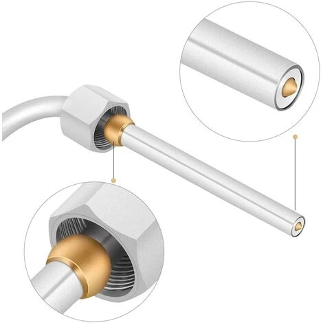 EGT Type K Thermocouple For Exhaust Gas Temperature Sensor With Exposed Tip And Connector 1/8 NPT Threads Stainless Steel Probe 6 EGT Type K Thermocouple For Exhaust Gas Temperature Sensor With Exposed Tip And Connector 1/8 NPT Threads Stainless Steel Probe - Image 4