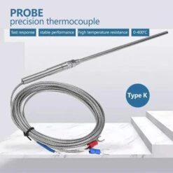 Thermocouple Sensor Probes, Temperature Controller K Type High Temperature Thermocouple Sensor(3m) -Heating Equipment 69370682 4