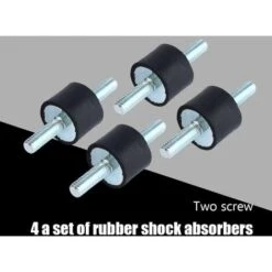 4pcs M6 Anti-vibration Rubber Isolation Mounts Air Compressor Pump Damper Isolator Mount With 20 X 15 Screws -Heating Equipment 69623229 4