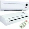 2KW HOT -Electric Over Door Warm & Cool Fan Heater- Air Curtain LED Remote Timer