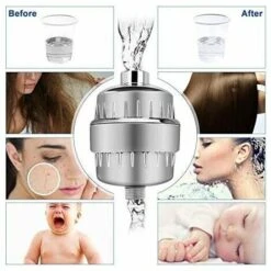 Shower Filter, Anti-lime Shower Filter - Filters Chloramine, Fluoride And Heavy Metals, Shower Filter With Replaceable Cartridges - Soften Hard Water, Protect Skin And Hair -Heating Equipment 71246901 5