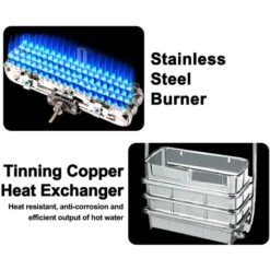 Portable Gas Water Heater, 5L Outdoor Shower For Camping, RV, Washing Horses Camplux AY132 -Heating Equipment 71426685 4