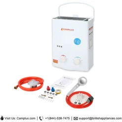 Portable Gas Water Heater, 5L Outdoor Shower For Camping, RV, Washing Horses Camplux AY132 -Heating Equipment 71426685 5