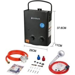Portable Gas Water Heater With Folding Handle, Tankless LP Gas Boiler, Use For Outdoor Shower Camping RV Trip Horse Bathing Camplux AY132B 10 Portable Gas Water Heater With Folding Handle, Tankless LP Gas Boiler, Use For Outdoor Shower Camping RV Trip Horse Bathing Camplux AY132B -Heating Equipment 71426688 5