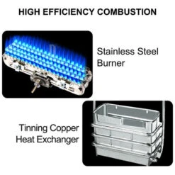 Tankless Propane Gas Hot Water Heater Portable Instant Camping Gas Shower Outdoor [Energy Class A] Camplux BW422 -Heating Equipment 71426695 3