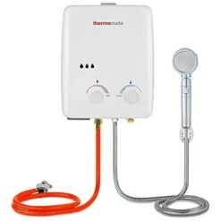 Gas Water Heater, 5L Portable Propane Water Heater, Tankess Instant Gas Boiler, Use For Outdoor Showers, Horses, Camping, RV [Energy Class A] Thermomate AZ132