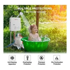 Gas Water Heater, 5L Portable Propane Water Heater, Tankess Instant Gas Boiler, Use For Outdoor Showers, Horses, Camping, RV [Energy Class A] Thermomate AZ132 -Heating Equipment 71426700 3