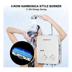 Gas Water Heater, 5L Portable Propane Water Heater, Tankess Instant Gas Boiler, Use For Outdoor Showers, Horses, Camping, RV [Energy Class A] Thermomate AZ132 -Heating Equipment 71426700 4