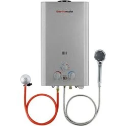 Gas Water Heater, 12L Instant Outdoor LPG Water Heater, Portable Tankless Propane Gas Boiler, Thermomate BE318S