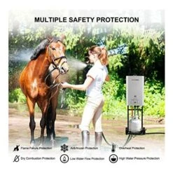 Gas Water Heater, 8L Tankless Propane Water Heater, Portable Instant Gas Boiler, Use For Outdoor Showers, Washing Horses, Camping, RV Thermomate BE211S -Heating Equipment 71426706 4