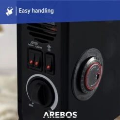 AREBOS Portable Convector 2000 W Heater Electric Heater -Heating Equipment 72164783 4