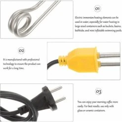 Swimming Pool Water Plug 2 Pieces Immersion Electric Heating Submersible Bucket(600W) 11 Swimming Pool Water Plug 2 Pieces Immersion Electric Heating Submersible Bucket(600W) -Heating Equipment 72371468 5