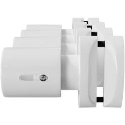 Boone Set Of 4 White Horizontal Radiator Brackets -Heating Equipment 7471437 4