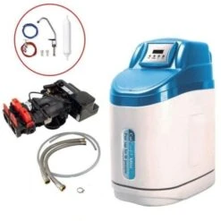 Calmag Calsoft Mini Meter Controlled Water Softener 15mm Installation Kit + Tap