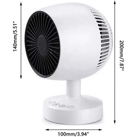 Mini Small 500w Electric Heater, Electric Heater, Ceramic Fan Heater, Auxiliary Heater, Fan Heater Bathroom Bedroom Office 4 Mini Small 500w Electric Heater, Electric Heater, Ceramic Fan Heater, Auxiliary Heater, Fan Heater Bathroom Bedroom Office - Image 2