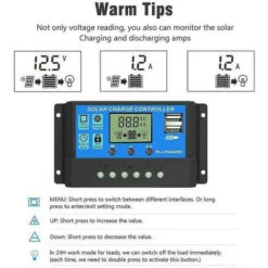 200W 60A 12V Solar Panel Kit Battery Charge Controller Caravan Boat Outdoor THSINDE THSINDE -Heating Equipment 75259207 3