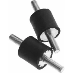 4pcs M6 20x20mm Double EXTREMENTS ABSEMPLOOK Anti Vibration Insistor Rubber Coin Rubbil -Heating Equipment 75366467 4