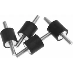 4pcs M6 20x20mm Double EXTREMENTS ABSEMPLOOK Anti Vibration Insistor Rubber Coin Rubbil -Heating Equipment 75366467 5