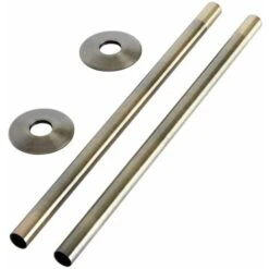Milano - 15mm Heated Towel Rail Radiator Pipe Connector Kit - Brushed Gold