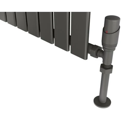 Traderad Flat Tube Steel Anthracite Vertical Designer Radiator 1600mm H X 280mm W Single Panel - Central Heating 5 Traderad Flat Tube Steel Anthracite Vertical Designer Radiator 1600mm H X 280mm W Single Panel - Central Heating - Image 3