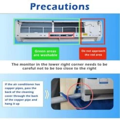 Air Conditioner Cleaning Cover Kit Waterproof Wall Mounted Mini Household Cleaning Bag 13065cm -Heating Equipment 78702171 5