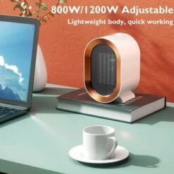 Bathroom Fan Heater PTC 1200W Ceramic Electric Heater Fan Heater Booster Heater Multiple Protection Safety Thermostat Rear Handle -Heating Equipment 78707431 3